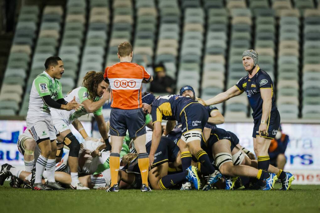 The Brumbies lost to the Otago Highlanders in a Super Rugby quarter-final. Photo: Jamila Toderas