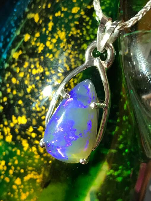 The opal necklace that is the trophy for the Black Opal Stakes at Thoroughbred Park. Photo: Supplied