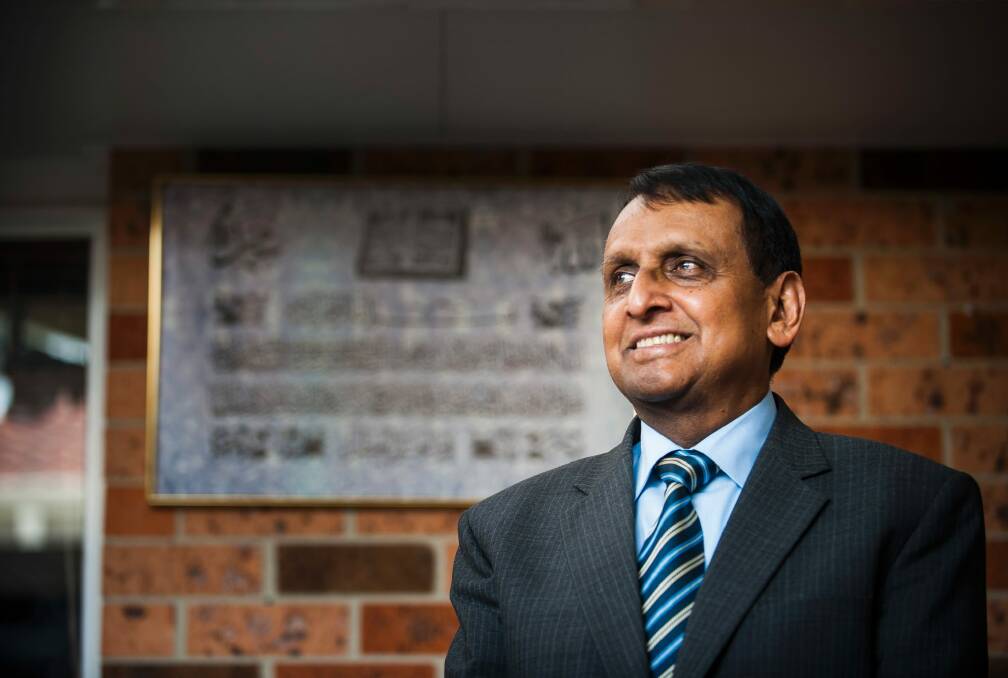 Dean Sahu Khan was recognised for his work as one of the founding members of Canberra's interfaith forum at the 2016 Multicultural Canberra Awards.  Photo: Elesa Kurtz