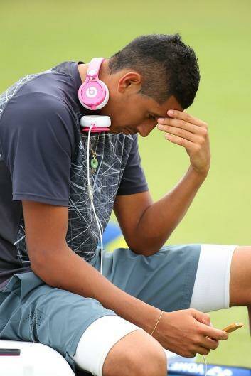Nick Kyrgios is emotionally drained after a long season. Photo: Getty Images