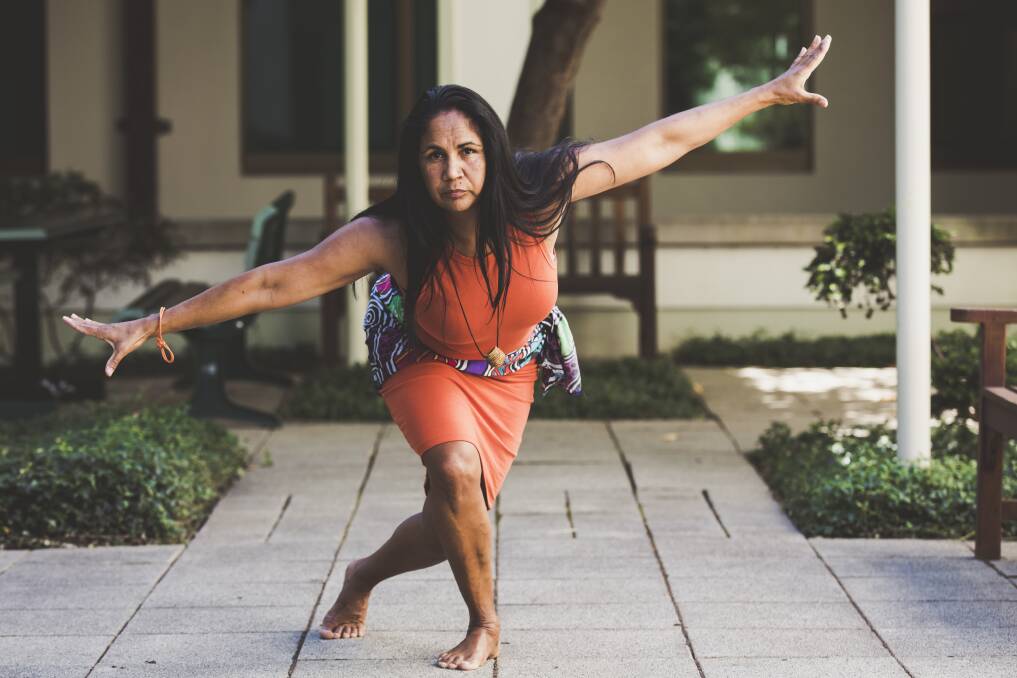 Dancer Delta Kay is part of Carriberrie, a virtual-reality celebration of Indigenous Australian dance and song. Photo: Jamila Toderas