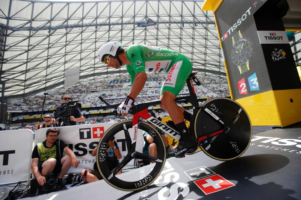 Michael Matthews won the Tour de France green jersey. Photo: Peter Dejong