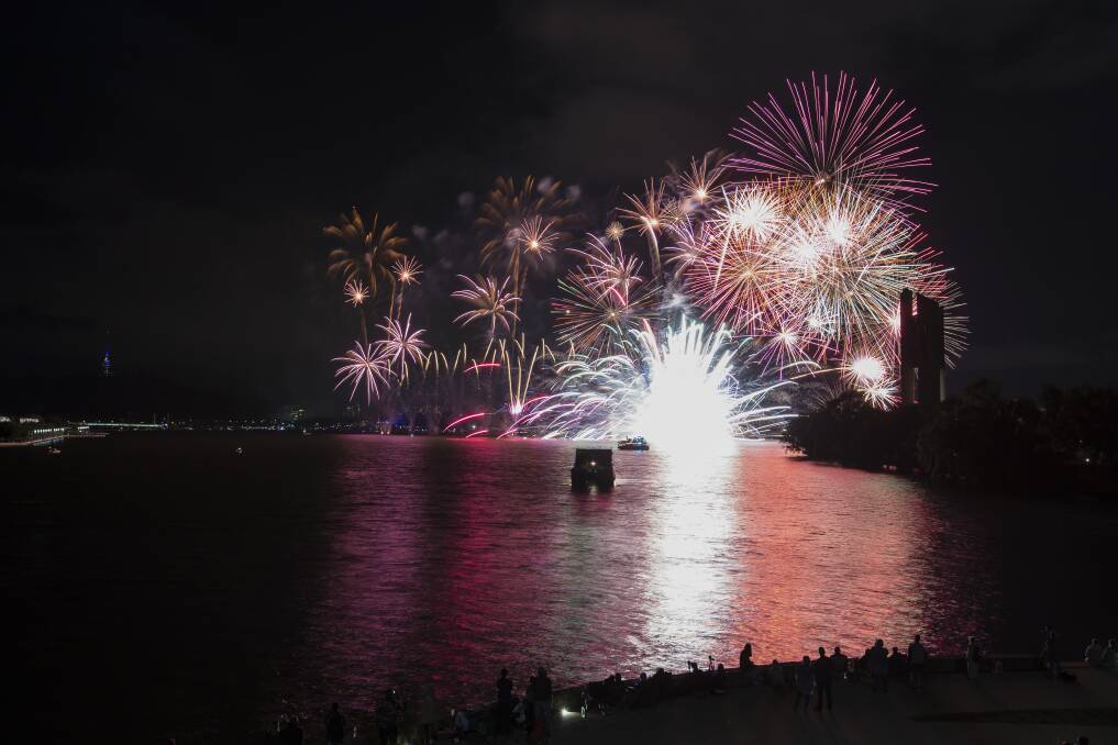 A Firework barge explodes during Skyfire 2019.   Photo: Terry Cunningham