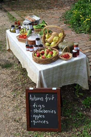 Some of the fresh food on offer at the produce market at the Old Goulburn Brewery. Photo: Graham Tidy