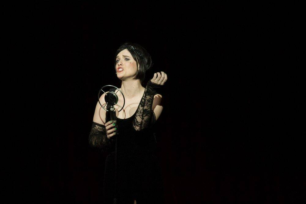 The entertainer" Kelly Roberts as Sally Bowles in Cabaret. Photo: Shae White