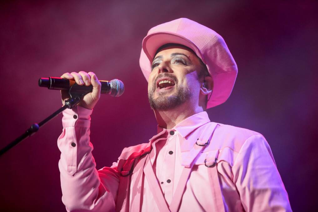 Boy George, performing at Rod Laver Arena in Melbourne last year. Photo: Wayne Taylor