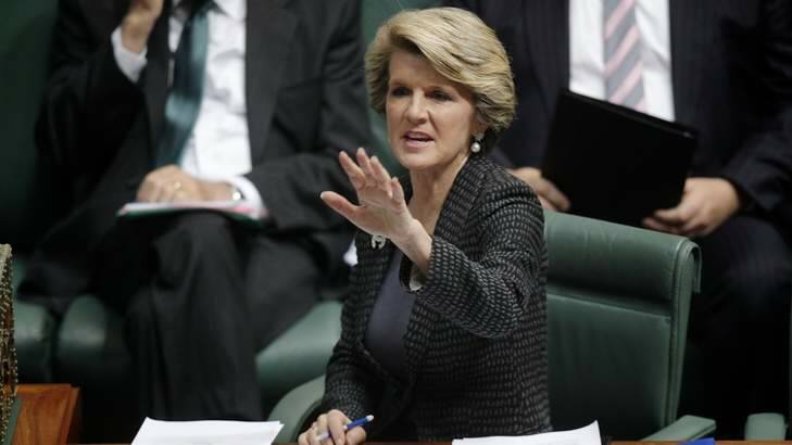 Julie Bishop, expected to be the only woman in Tony Abbott's new cabinet. Photo: Alex Ellinghausen