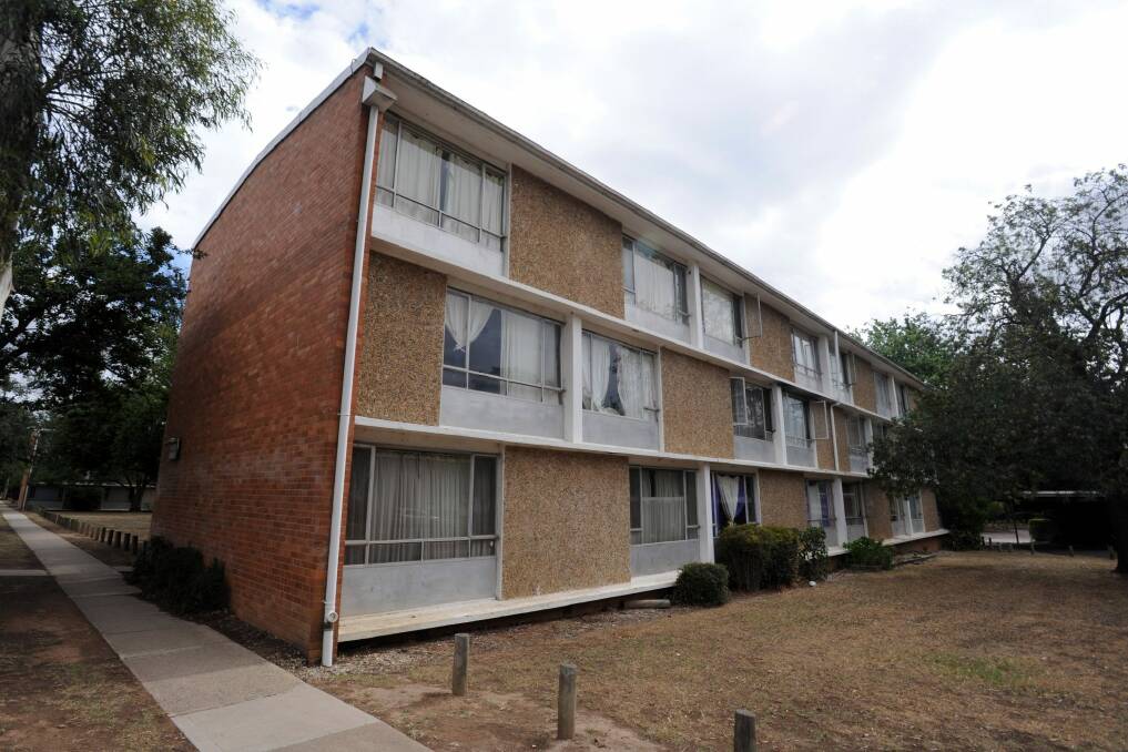 The Northbourne Flats on Canberra's Northbourne Avenue, now slated for demolition. Photo: Richard Briggs