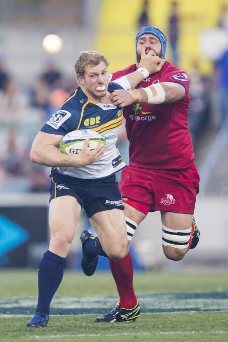 The Brumbies have no timeframe for David Pocock's return from injury yet. Photo: Matt Bedford.
