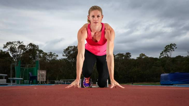 Melissa Breen contemplated quitting running last year. Now, she's the fastest woman in Australian history. Photo: Katherine Griffiths