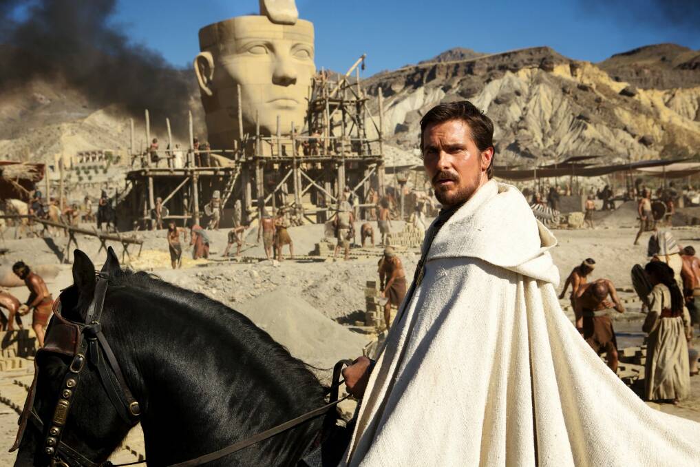 Christian Bale as Moses in Ridley Scott's Exodus: Gods and Kings.