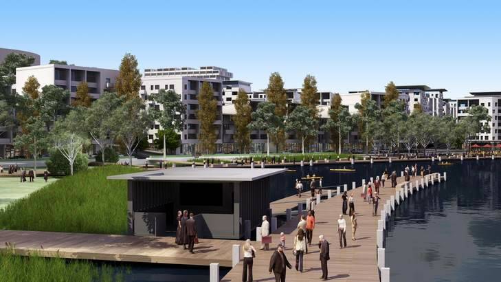 The ACT government is opening an exhibition space in Civic where Canberrans can view blueprints for the City-to-the-lake plan. Photo: Supplied