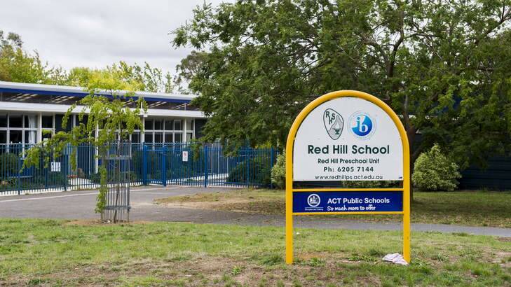 Red Hill Primary was placed in lockdown on Tuesday afternoon, following reports of a man armed with a gun in the area. Photo: Rohan Thomson