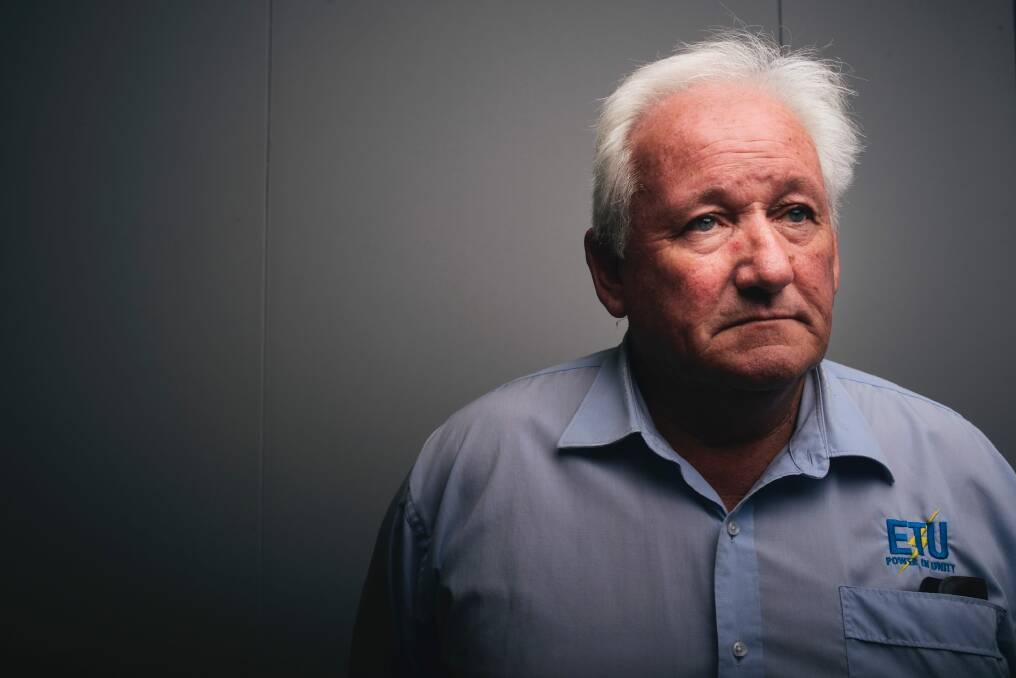 Portrait of Mick Koppie, father of missing Canberra man Joel Koppie. Photo: Rohan Thomson