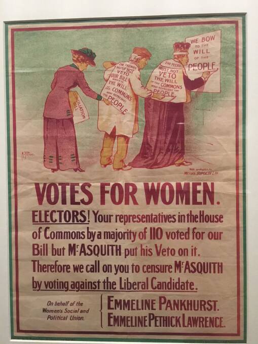 A Votes for Women poster. Photo: National Library of Australia Collection