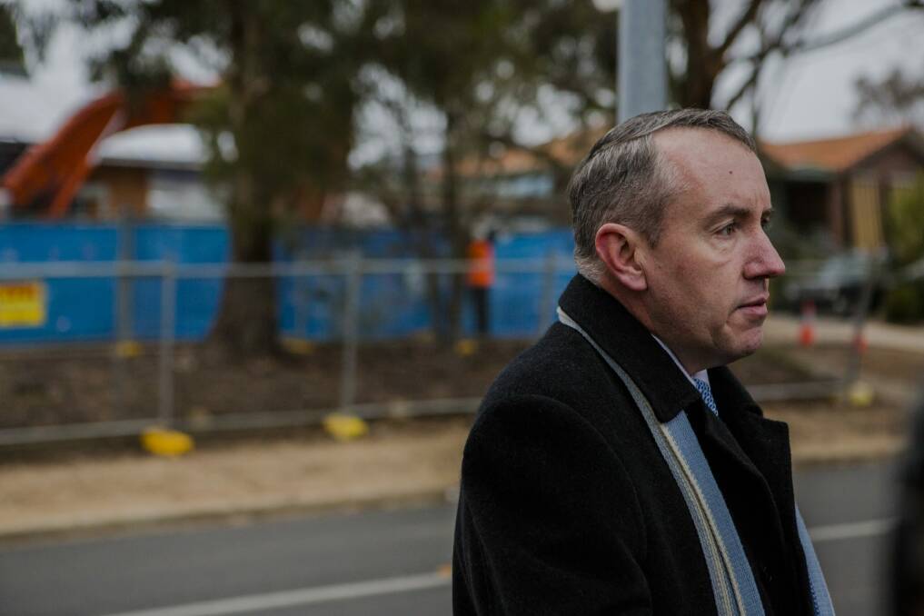 Head of the ACT Asbestos Response Taskforce Andrew Kefford has announced 10 contractors for the demolition of Mr Fluffy homes. Photo: Jamila Toderas