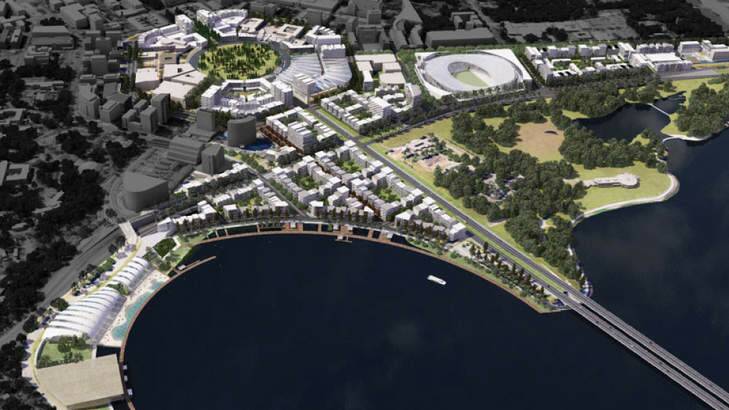 The future developments were outlined as part of two government projects, The City Plan and City to the Lake, unveiled by the ACT government on Tuesday.