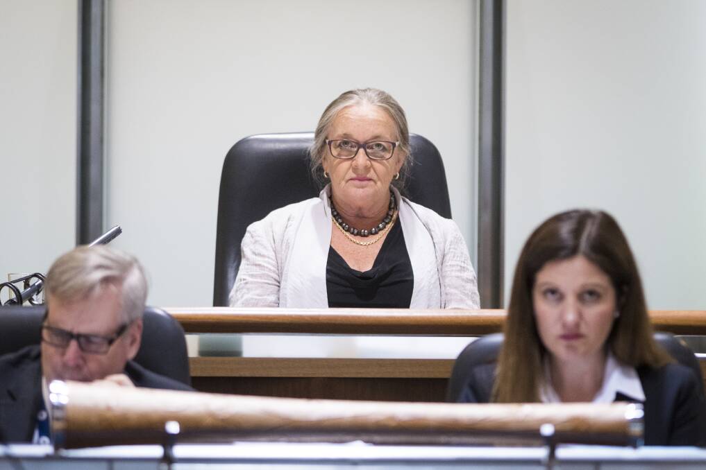 Speaker Joy Burch repeatedly asked Liberal Elizabeth Kikkert to withdraw comments that reflected on her impartiality as chair.  Photo: Dion Georgopoulos
