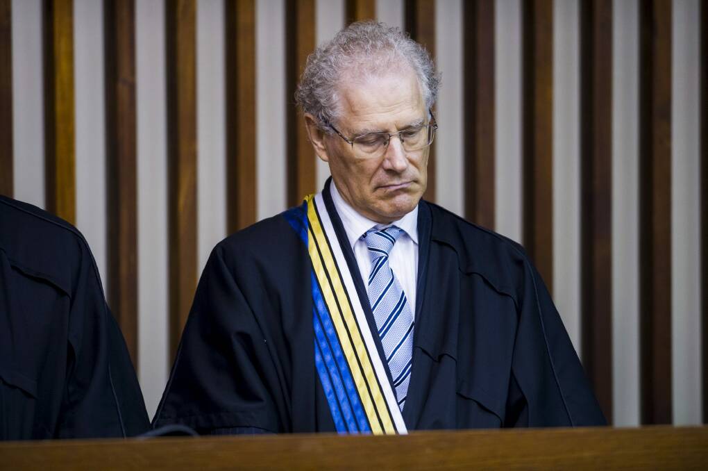 Disappointed: Justice Richard Refshauge Photo: Rohan Thomson
