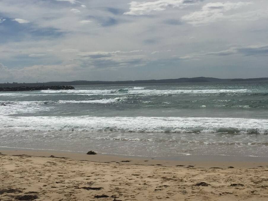 A young girl has died after a boat capsized on Moruya bar on Saturday morning. Photo: Supplied