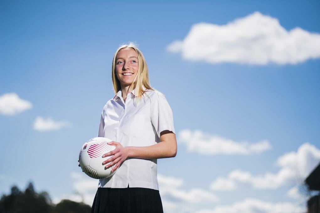 Canberra United W-League recruit Nickoletta Flannery, 16. Photo: Rohan Thomson