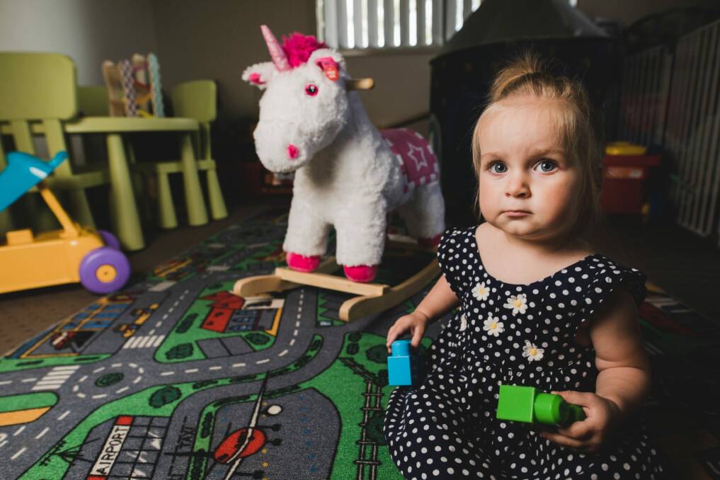 13-month-old Lucia Deerson is undergoing major surgery on her skull, so her brain can develop properly. Photo: Jamila Toderas Photo: Jamila Toderas