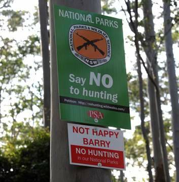 A sign in the Murramarang National Park, near Pebbly Beach. Photo: Graham Tidy