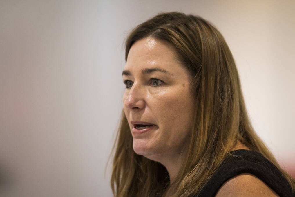 ACT Education Minister Yvette Berry has faced another barrage of questions over school violence in the ACT assembly. Photo: Dion Georgopoulos