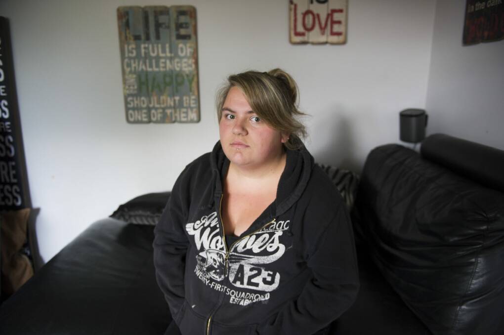 Taylah Kolaric alleges she was punched twice by a man in the Mooseheads carpark earlier this month. Photo: Jay Cronan