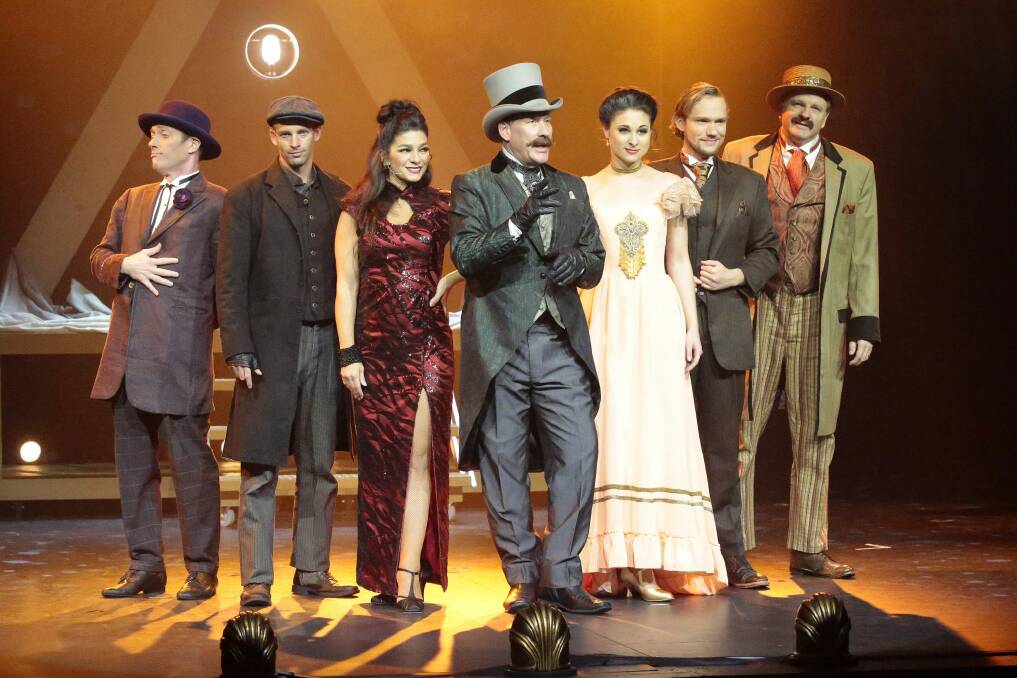 The international cast of The Illusionists: 1903 do everything from levitation, disappearance and reappearance to clairvoyance. Photo: Jeffrey Chan