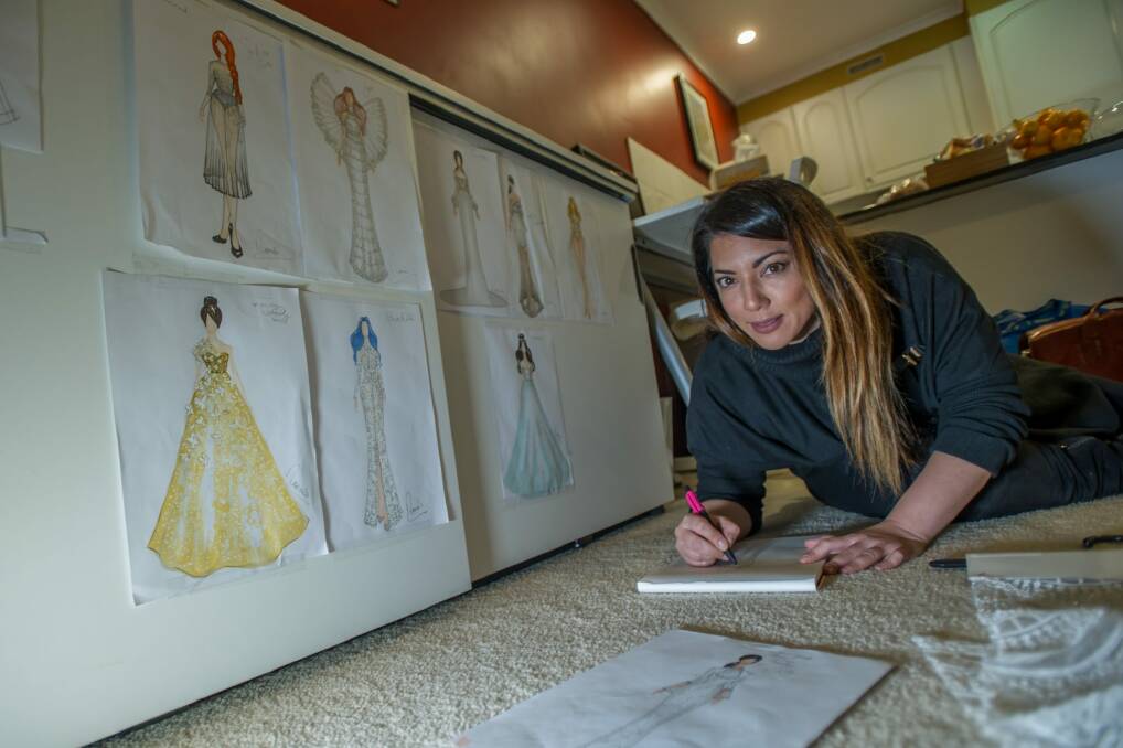 Hogie will be taking her bridal gowns over to the runway in Italy next month.  Photo: Karleen Minney