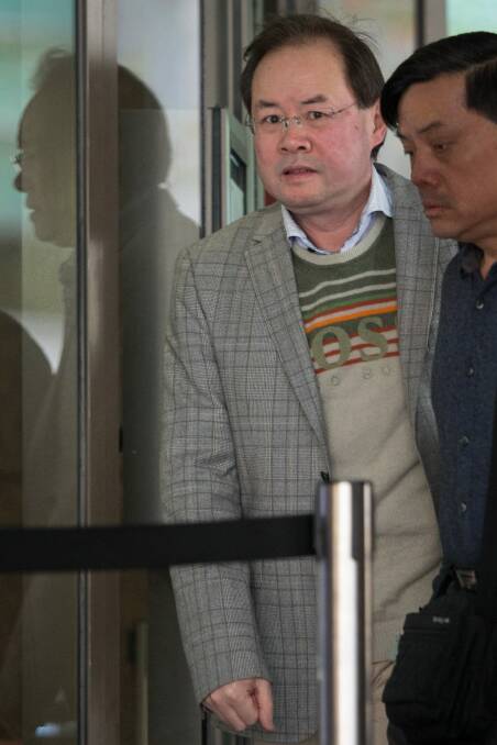 Allan Yang arriving at the Melbourne Magistrates' Court on Wednesday. Photo: JasonSouth