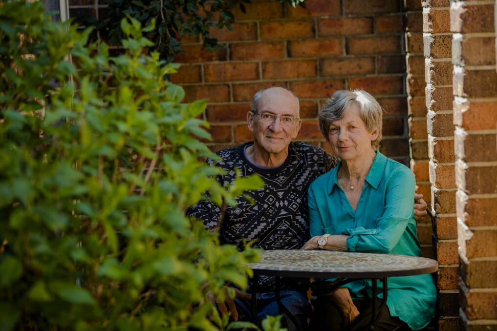Drug law reform campaigner Marion McConnell, pictured with her late husband Brian, in 2015. She has been awarded a Medal of the Order of Australia for services to community health. Photo: Jamila Toderas