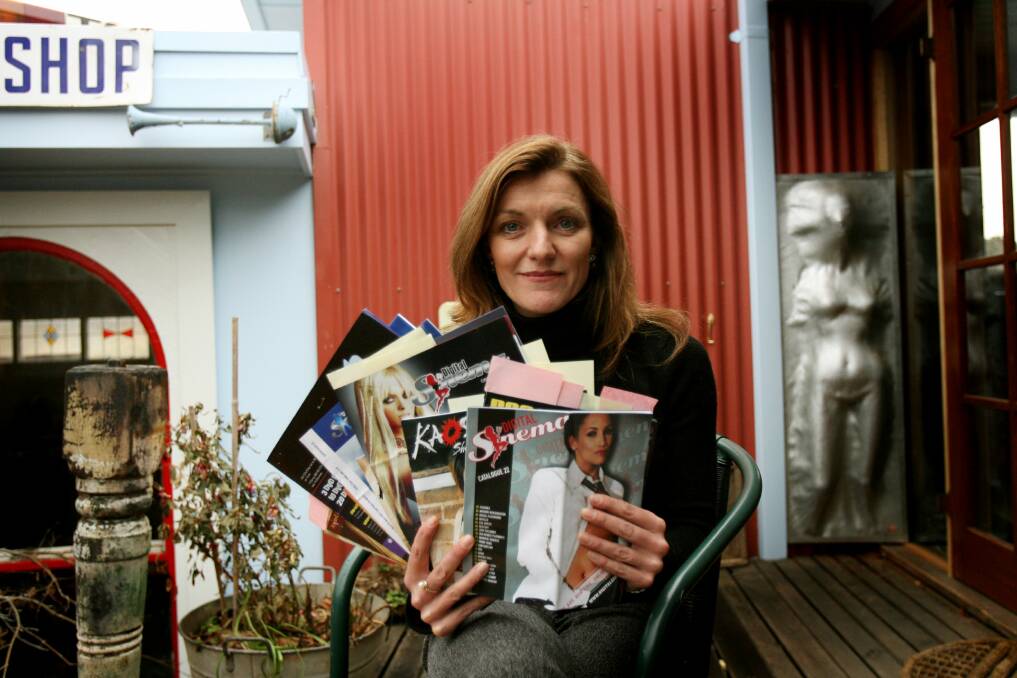 Fiona Patten, as CEO of Eros, campaigning against the sale of unregulated porn in Canberra in 2006.  Photo: Chris Lane