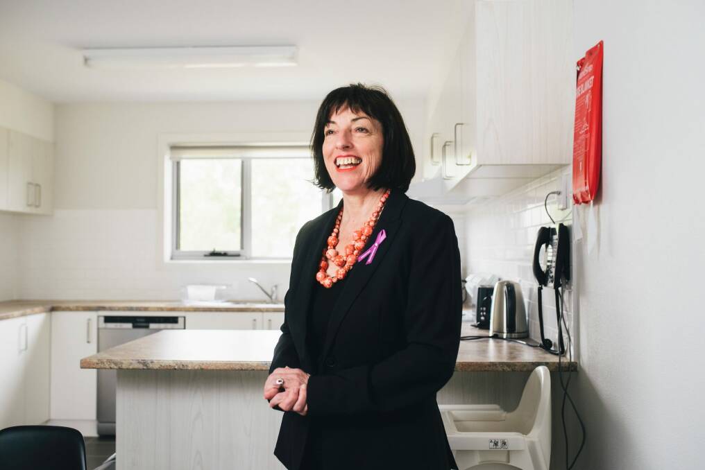 Portrait of Marie-Louise Corkhill, executive director of Karina House and the ACT Woman of the Year Photo: Rohan Thomson