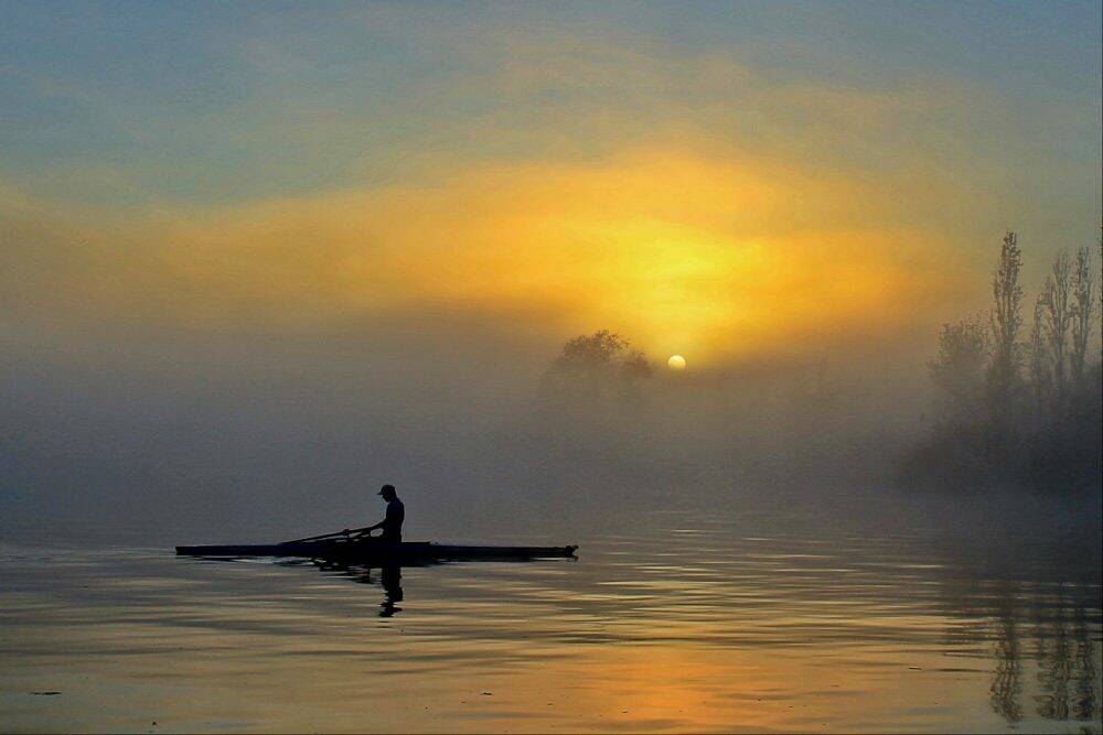 Reader Anthony Croke submitted this photo of a rower in the mist for the Autumn photographic competition. Photo: Anthony Croke