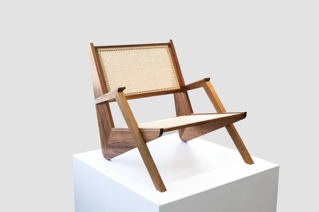 Saxon Crinis' Low Sun Room Chair in Emerging Contemporaries at Craft ACT. Photo: supplied