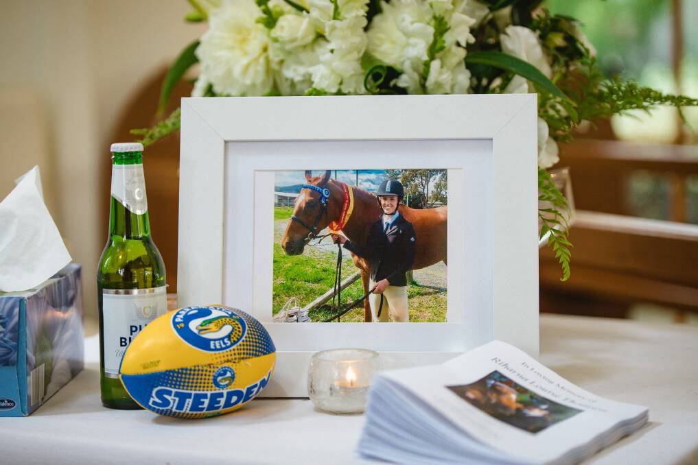Some of Riharna Thomson's favourite things displayed at a memorial service for her at The Chapel in Gold Creek on Thursday. Photo: Sitthixay Ditthavong