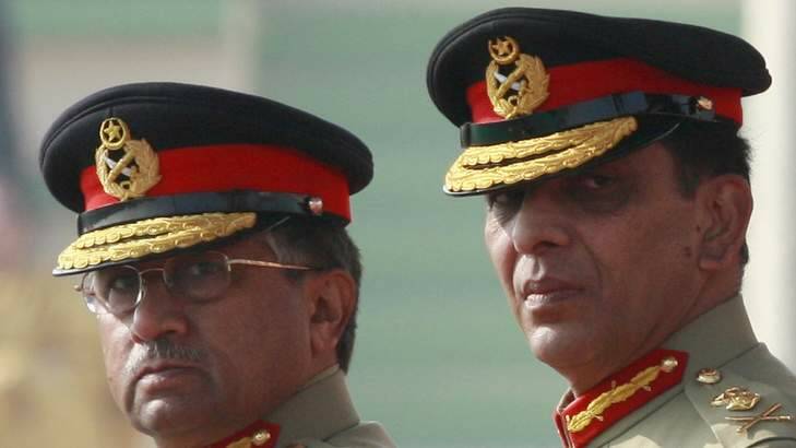 Who will be next ... General Ashfaq Kayani, right, with then president Pervez Musharraf, took over command of the army in November, 2007. Photo: Reuters