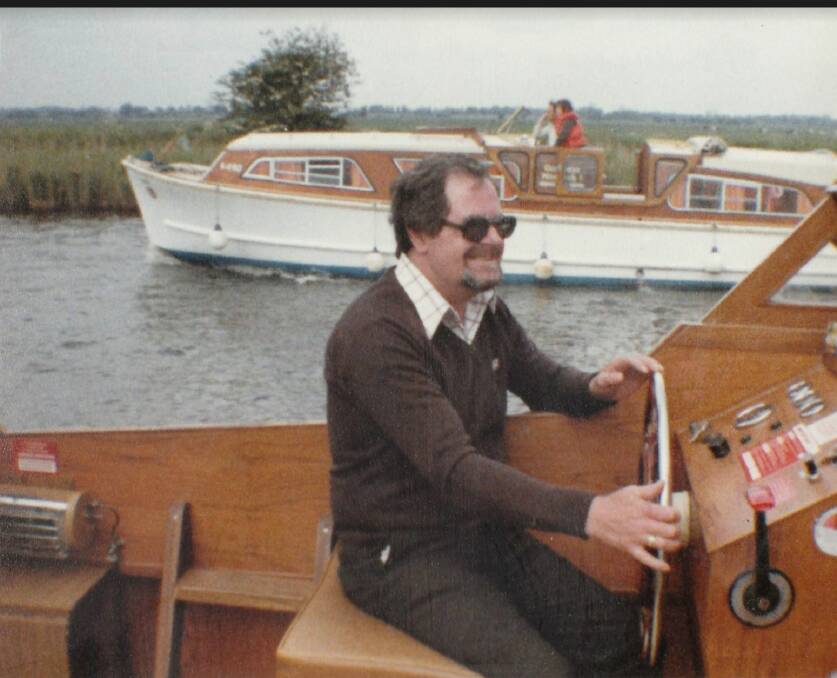 Norman Sanders' passion for sailing began on a river network in Suffolk, UK. Photo: Supplied