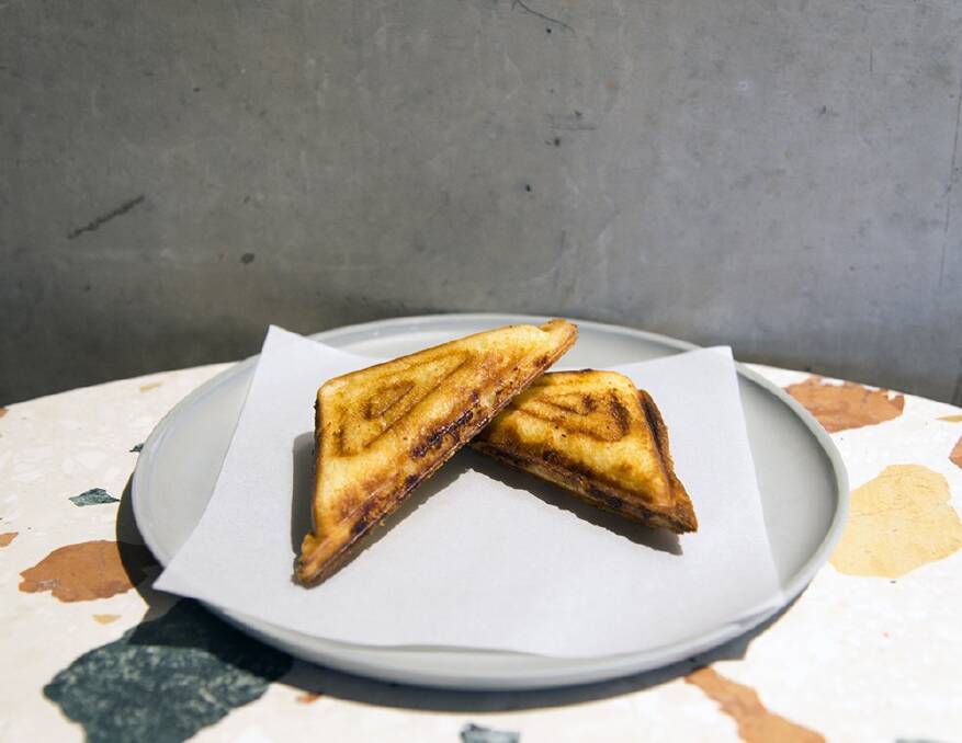 The famous yabby jaffle.  at Monster Kitchen and Bar. Photo: Lee Grant