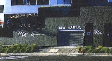 Some of Travis Bryant's graffiti in Belconnen. Photo: Supplied