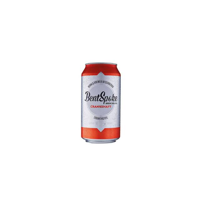 Bentspoke's Crankshaft IPA is described as medium-bodied with a nice punch of hops and a solid malt finish. Photo: Supplied