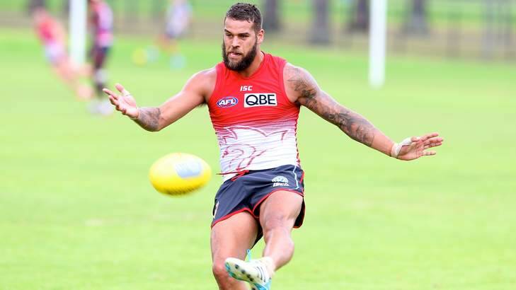 Sydney Swans superstar recruit Lance Franklin will not play in Canberra on Thursday. Photo: Anthony Johnson