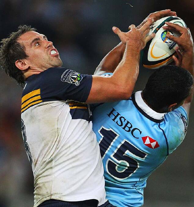 Andrew Smith playing for the Brumbies against the Waratahs last season. Photo: Getty Images