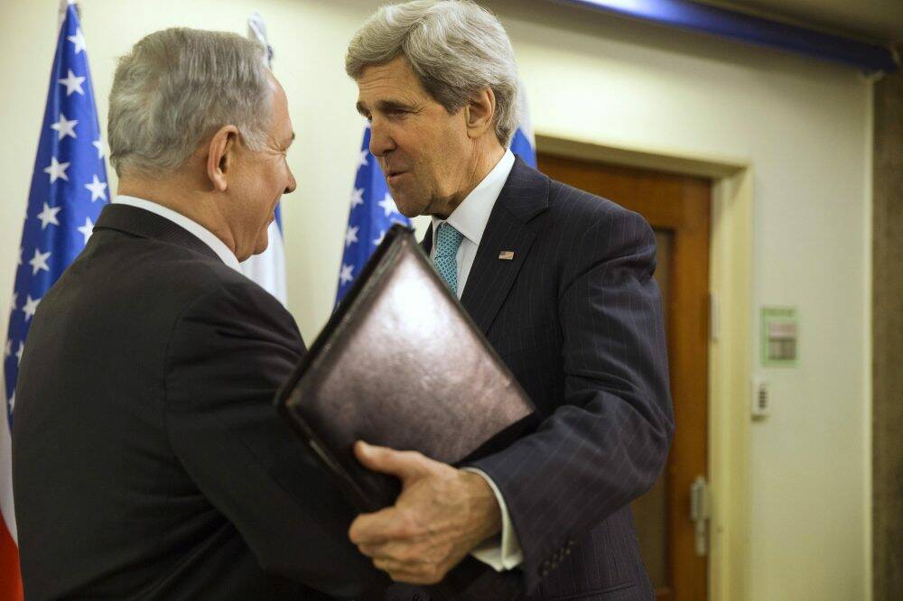 Israeli Prime Minister Benjamin Netanyahu offers no peace-deal joy to US Secretary of State John Kerry.