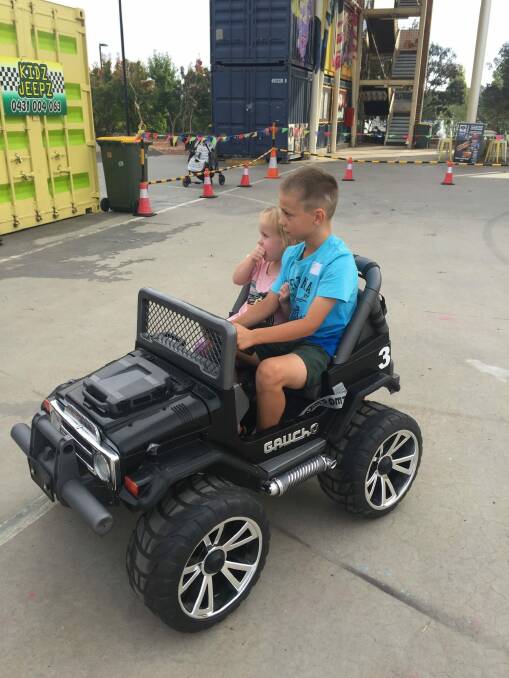 Mini-jeeps for the kids. Photo: Supplied
