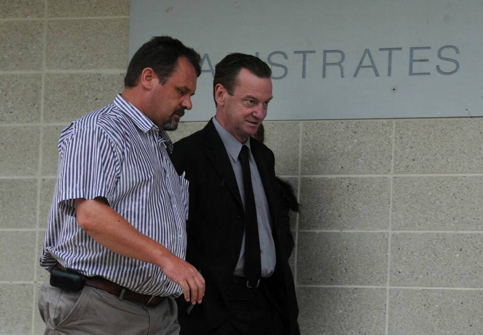 Michael Alan Gillard outside the ACT Magistrates Court in 2011 Photo: Marina Neil