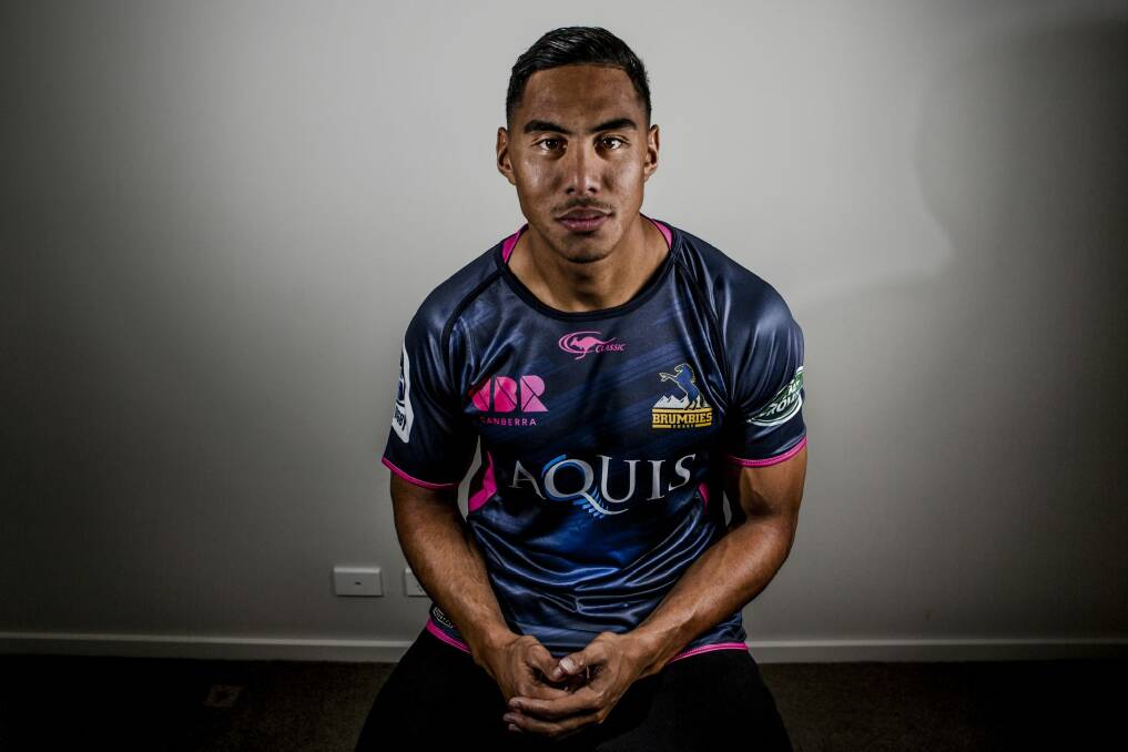 Cause: Nigel Ah Wong and Brumbies  will wear Mother's Day jerseys against the Bulls.  Photo: Jamila Toderas