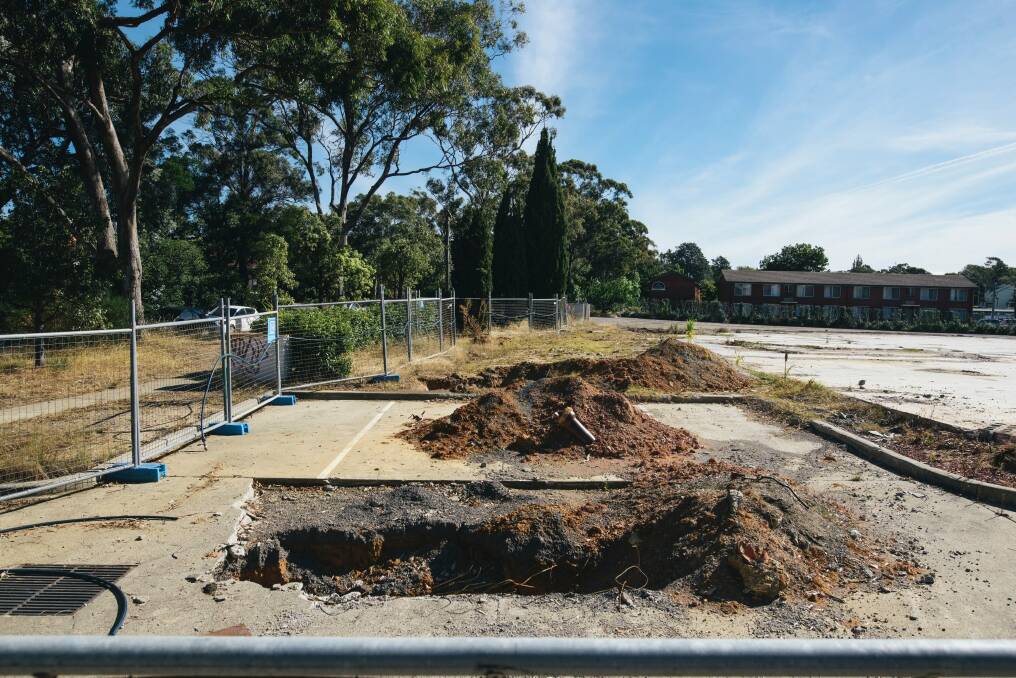 The site of the planned seven-storey hotel in Forrest. Photo: Rohan Thomson